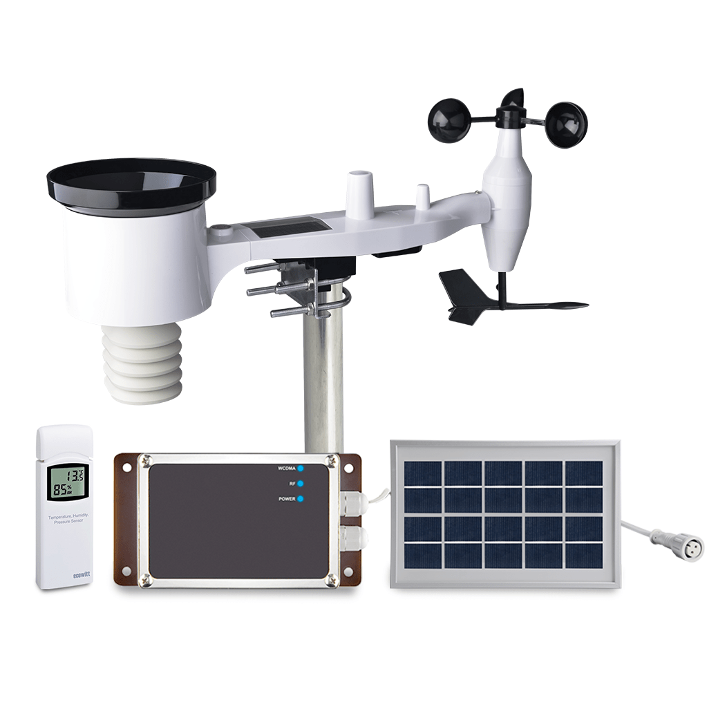 Estación Meteorológica Ecowitt Ws 6006 Lte 4g Lte 7 Sensores Integrada Con Datalogger 7683