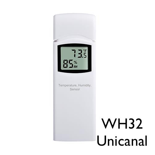 Sensor de Temperatura y Humedad Exterior Ecowitt WH32