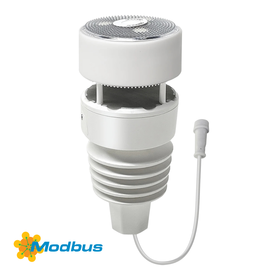 Modbus Cpable Sensor Sensor Meteorológico Modbus 7 en 1 Ecowitt WN90LP (Cableado, RS485 ...